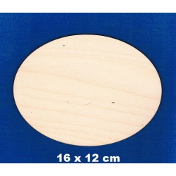 SKLEJKA #3mm Owal 16x12cm, tabliczka 16x12cm  / 1622